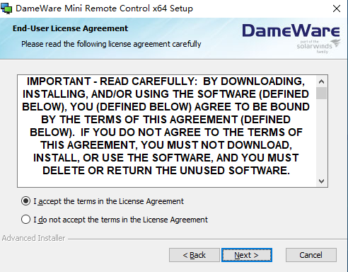 DameWare Mini Remote Control安装教程